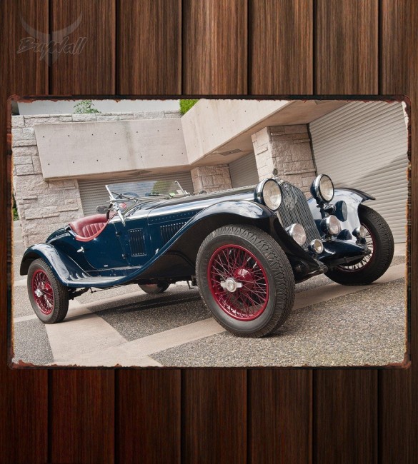 Металлическая табличка Alfa Romeo 6C 1750 GS 004 Металлическая табличка Alfa Romeo 6C 1750 GS 004
